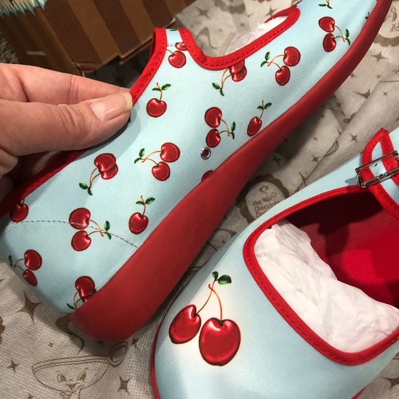 Cherry 🍒 Mary Jane Flats by Irregular Choices - Picture 11 of 16